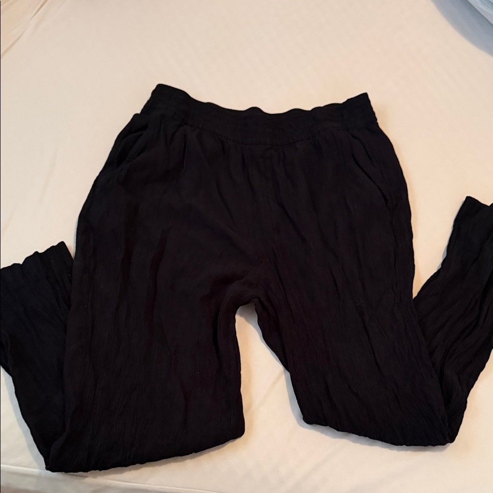Madewell Textured Black Pants